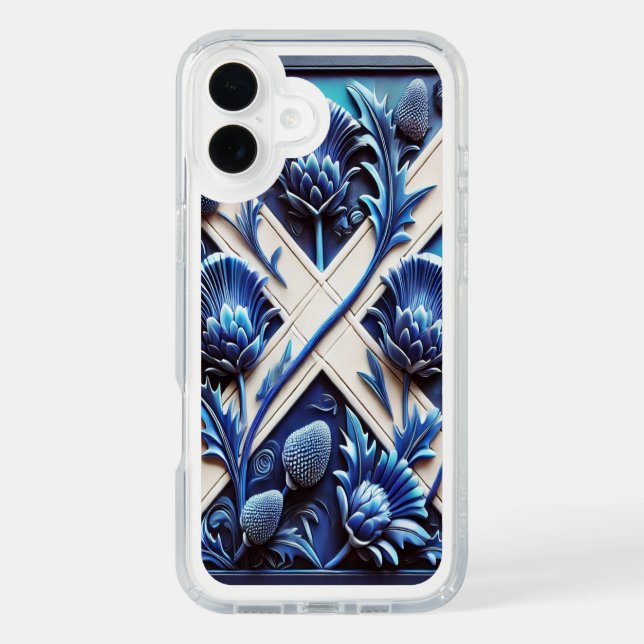 Presidio iPhone 16 Plus with Scottish Thistles Speck iPhone Case (Front)