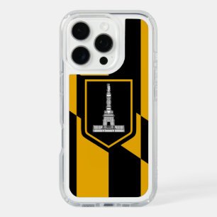 Presidio iPhone 16 Pro with flag of Baltimore, USA Case