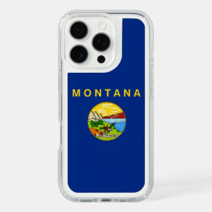 Presidio iPhone 16 Pro with flag of Montana, USA Case