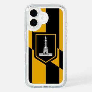 Presidio iPhone 16 with flag of Baltimore, USA Case