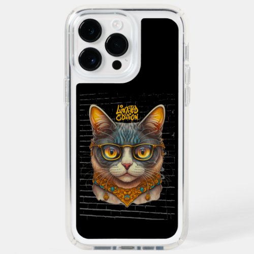 Presidio Perfect Clear Gangster Cat Speck iPhone 14 Pro Max Case