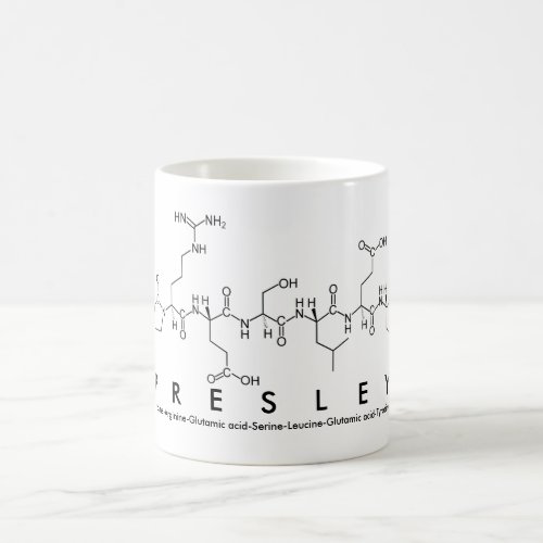 Presley peptide name mug