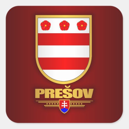 Presov Square Sticker