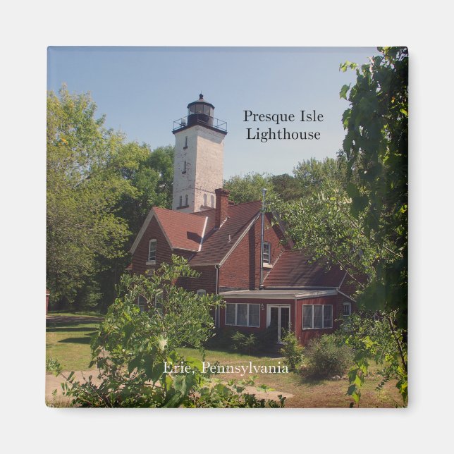 Presque Isle Lighthouse Erie magnet (Front)