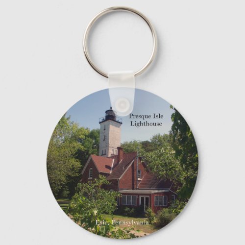 Presque Isle Lighthouse EriePA key chain