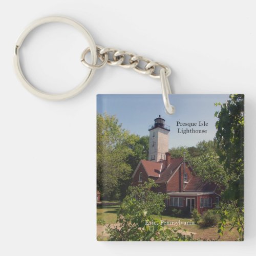 Presque Isle Lighthouse EriePA key chain