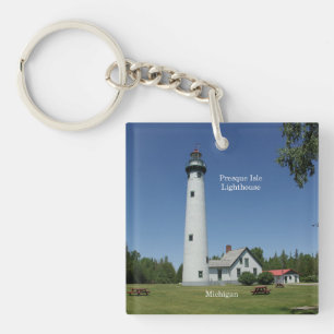 Presque Isle Lighthouse key chain