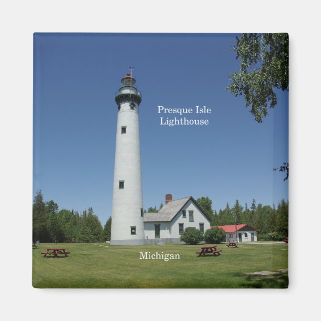 Presque Isle Lighthouse magnet (Front)