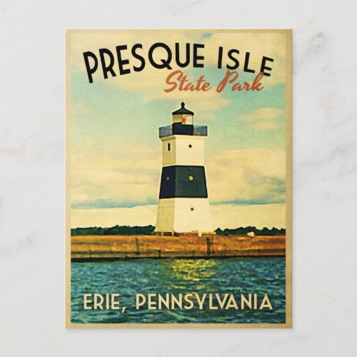 Presque Isle Lighthouse Postcard
