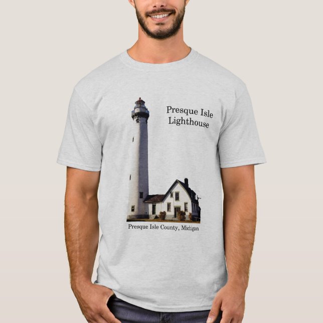 Presque Isle Lighthouse shirt light (Front)