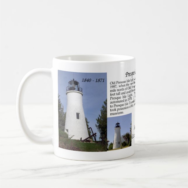 Presque Isle Lighthouses mug (Left)