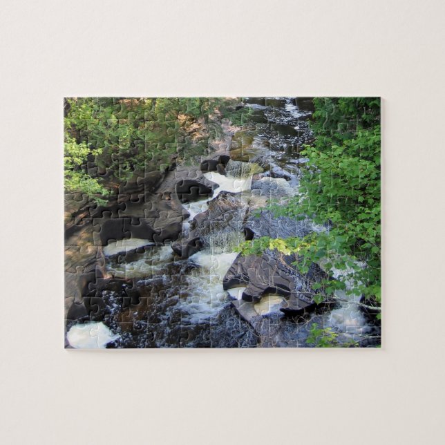 Presque Isle River - Michigan - 8x10 - 110 pc Jigsaw Puzzle (Horizontal)