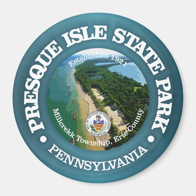 Presque Isle SP Magnet (Front)