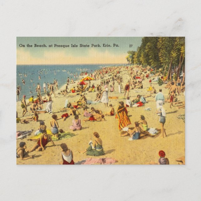 Presque Isle State Park, Erie, Pennsylvania Postcard (Front)