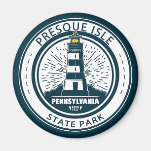 Presque Isle State Park Pennsylvania Badge Magnet