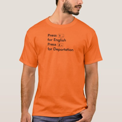 Press 1 for English T_Shirt