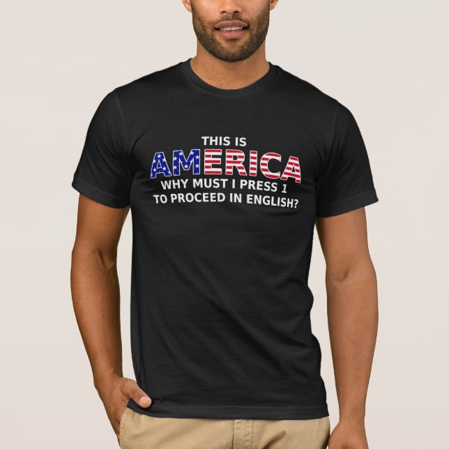 Press 1 To Proceed Funny T-Shirt Humor (Front)