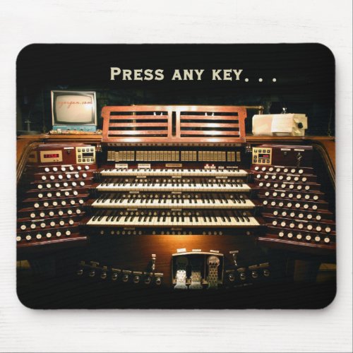 Press any key mousepad