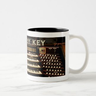 Press Any Key organ mug