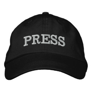 PRESS EMBROIDERED BASEBALL CAP