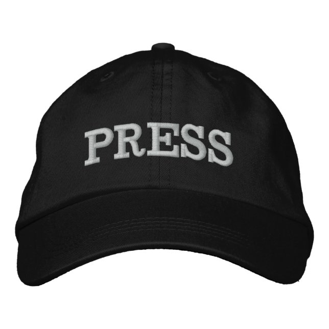 PRESS EMBROIDERED BASEBALL CAP (Front)