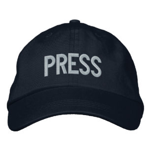 Media Or Press Black On White Cool Custom Velcro Patch