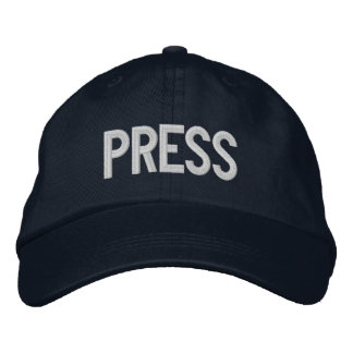 PRESS EMBROIDERED BASEBALL CAP