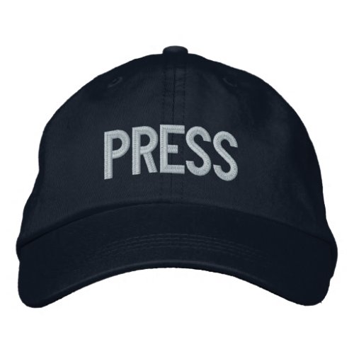 PRESS EMBROIDERED BASEBALL CAP