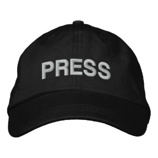 PRESS  EMBROIDERED BASEBALL CAP