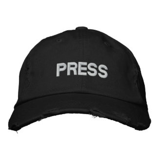PRESS EMBROIDERED BASEBALL HAT