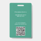Press Logo Photo QR Code Professional Badge