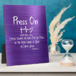 Press On Christian Bible Verse Quote Plaque at Zazzle