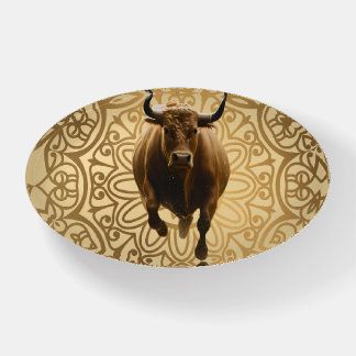 press paper with Oss in gold colors Paperweight