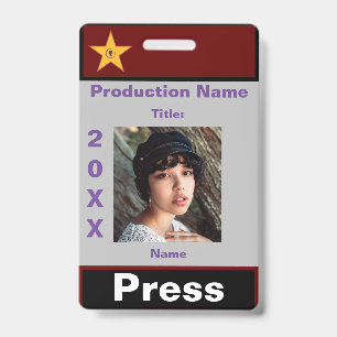 Press Pass-1 Badge