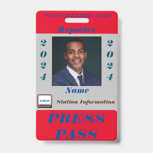 Press Pass Badge
