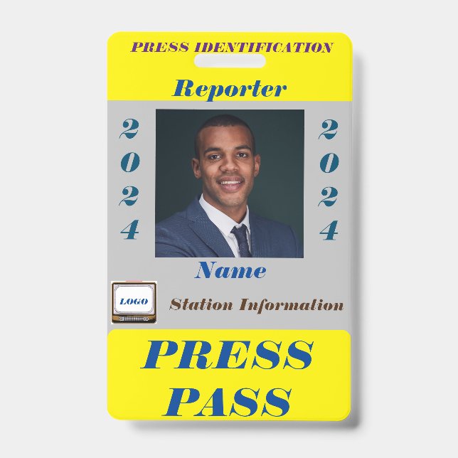 Press Pass Badge (Front)
