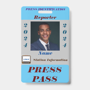 Press Pass Badge