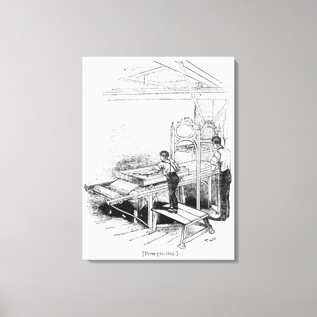 Press-printing Canvas Print (Front)