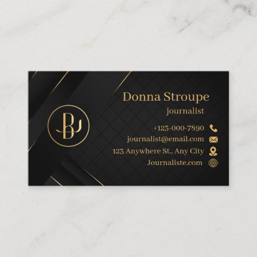Press Reporter and Newspaper  Business Card