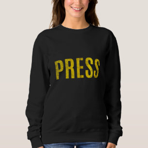 Press Shirt Journalist Reporter Credentials Zip