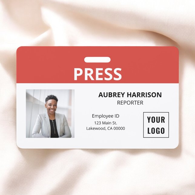 Press Simple Photo ID Badge (Creator Uploaded)