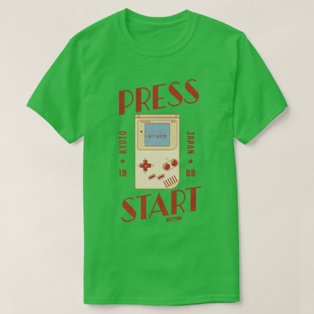 PRESS START BUTTON T-Shirt (Design Front)
