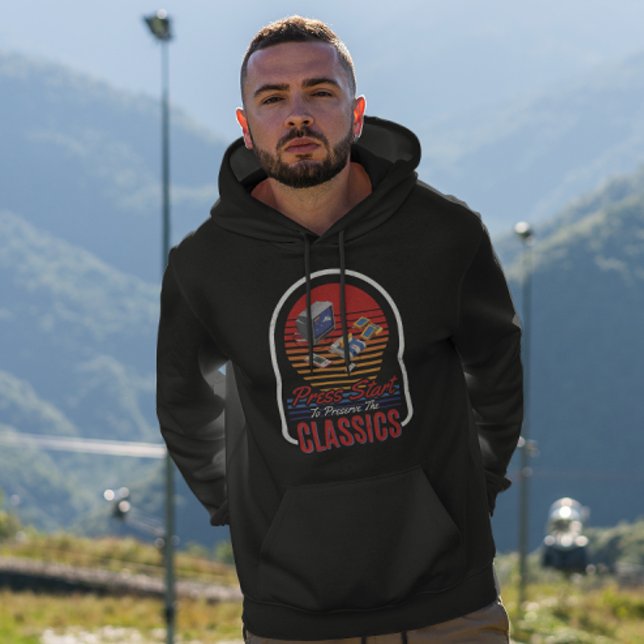 Press Start to Preserve the Classics - Video Game Hoodie (Creator Uploaded)
