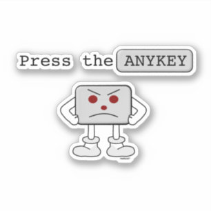 Press the ANYKEY Sticker