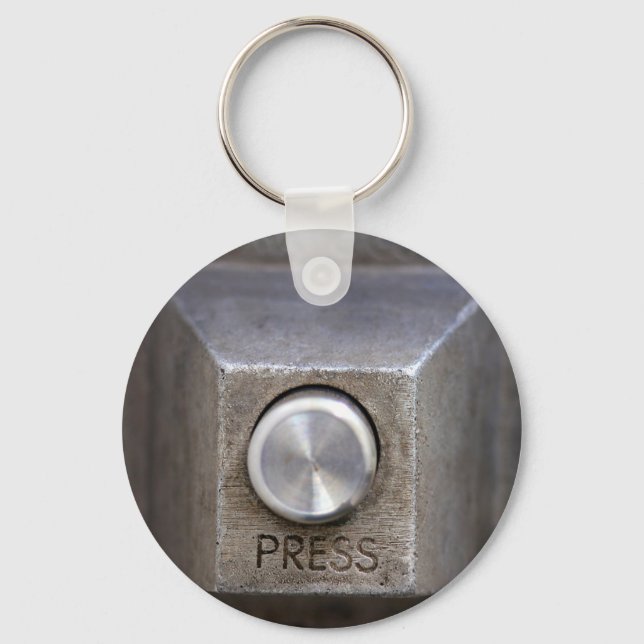 Press the Button Keychain (Front)