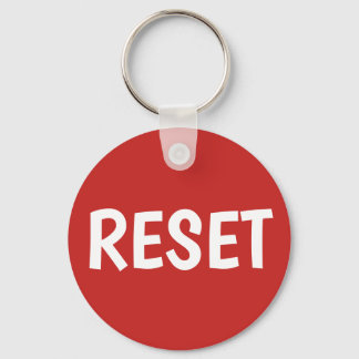 Press the Reset Button Keychain