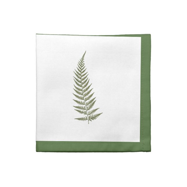 Pressed Australian Fern Leaf -Match Any Color Napkin (Quarter Fold)