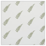 Pressed Botanical Fern Leaf Any Background Color Fabric
