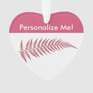 Pressed Botanical Fern Leaf - Mix and Match Color Ornament