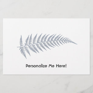 Pressed Botanical Fern Leaf - Mix and Match Color Stationery